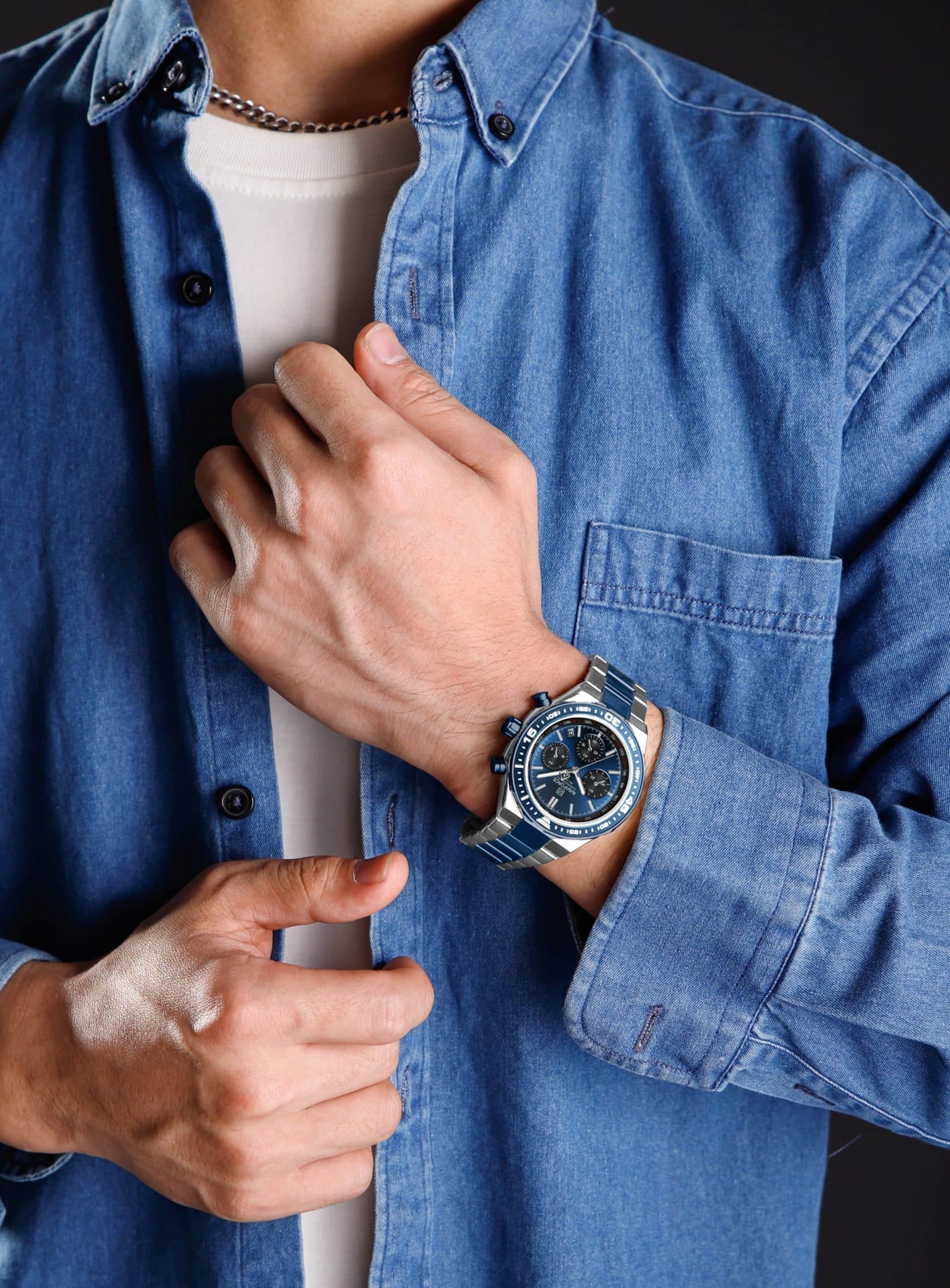 ساعت مردانه نیوی فورس NF8049 blue - تصویر ۶